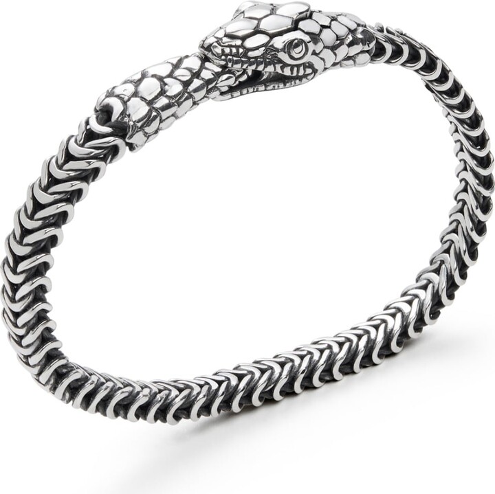 Mariri Silver Ouroboros Bracelet