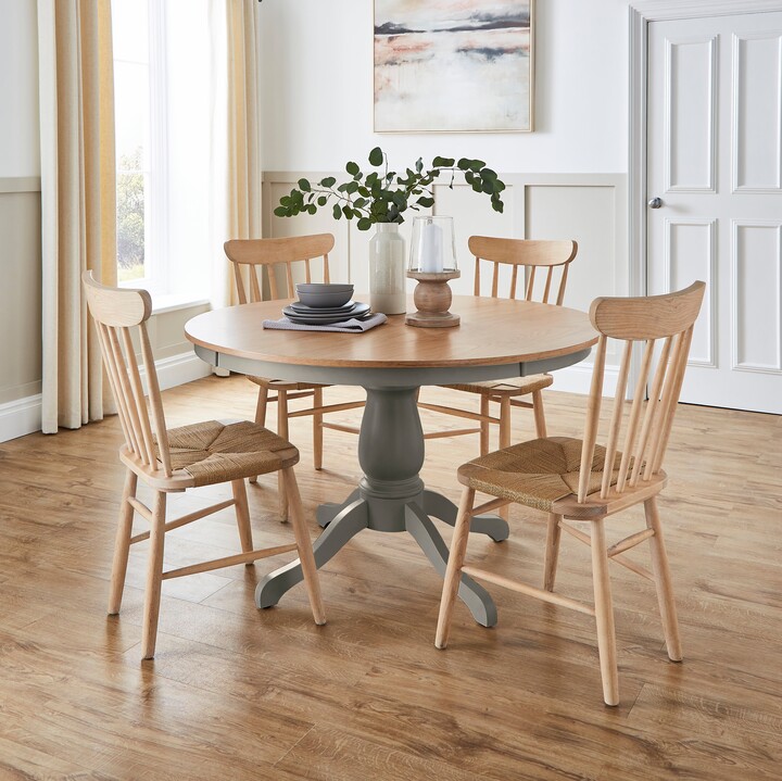 Dunelm Madeline 6 Seater Round Dining Table Steeple Grey ShopStyle