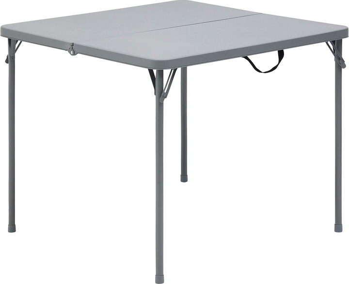Mainstays 34" Square Resin Fold-in-Half Table, Gray