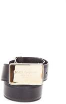 Thumbnail for your product : Dolce & Gabbana Logo Plaque Leather Belt