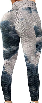 Am Clearance Tie Dye Leggings with Pockets Women TIK Tok Trend Butt Lift  Sports Leggings Sales Clearance Ladies High Waist Scrunch Bums Leggings Gym Plus  Size Workout Running Pants Promotion Blue 