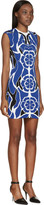 Thumbnail for your product : Alexander McQueen Blue Stretch Knit Matisse Dress