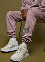 Thumbnail for your product : Topman Lilac Globe Worldwide Print Joggers