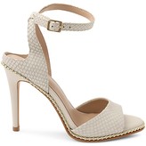 Thumbnail for your product : BCBGeneration Jaxina Studded Ankle-Strap Peep-Toe Leather Sandals