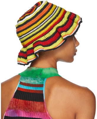 AGR SSENSE Exclusive Multicolor Crochet Bucket Hat