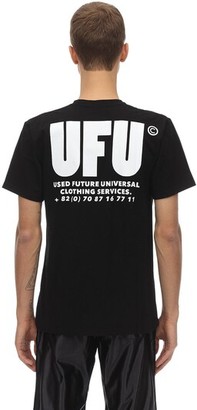 Ufu   Used Future Ufu Ad Cotton Jersey T-Shirt