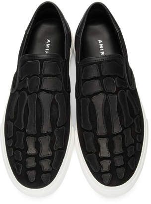 skel toe slip on sneaker black