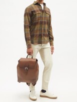 Thumbnail for your product : Ralph Lauren Purple Label Voyager Burnished-leather Backpack - Brown
