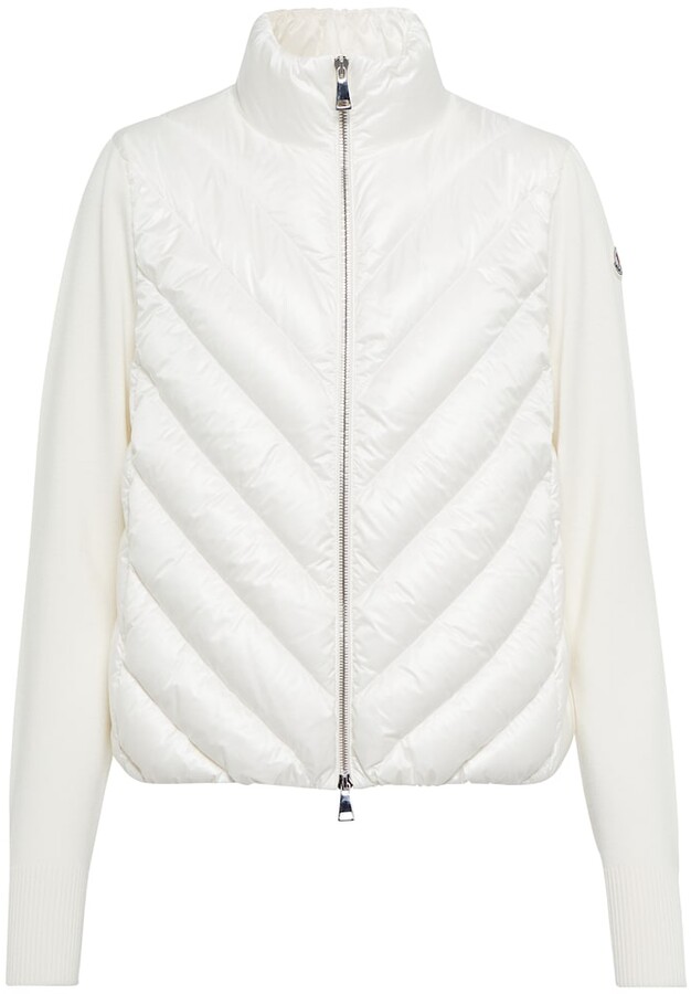 moncler white cardigan