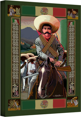 ArtWall 'Zapata' by Rick Kersten Print of Painting on Wrapped Canvas