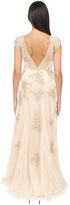 Thumbnail for your product : Sue Wong Lace Godet Gown in Antique Champagne