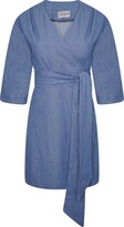 Thumbnail for your product : Cocoove Women's Mary H Wrap Dress Kimono In Blue Denim
