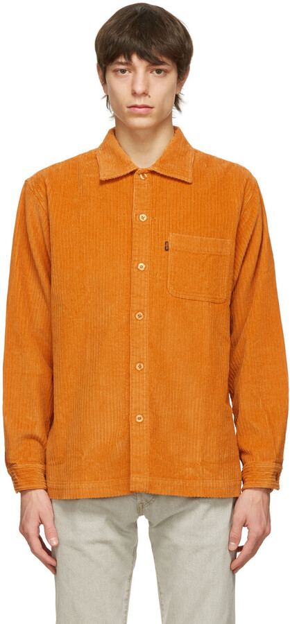 Levi's Vintage Clothing Orange Corduroy Shirt - ShopStyle
