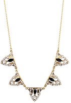 Thumbnail for your product : Yochi Design Yochi Black and White Rhinestone Station Necklace