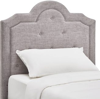 Inspire Q IQ KIDS Harper Tufted High-arching Linen Upholstered TWIN-size Headboard
