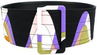 Emilio Pucci patterned waist belt