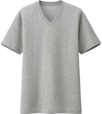 Uniqlo Men's Packaged Dry V-Neck Short Sleeve T Shirt