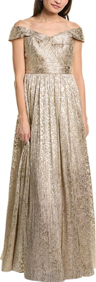 Aidan Mattox Off The Shoulder Gown