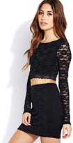 Thumbnail for your product : Forever 21 Sweet Side Lace Crop Top