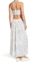 Thumbnail for your product : BOHO ME Paisley Halter Popover Ruffle Side Cutout Cover-Up Maxi Dress