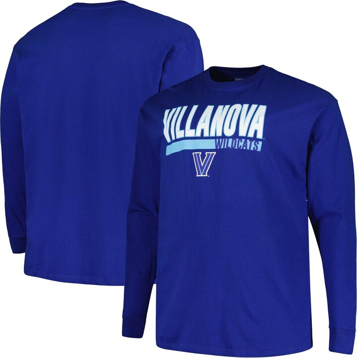 Profile Men's Royal Villanova Wildcats Big Tall Two-Hit Long Sleeve T-Shirt
