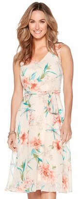 M&Co Belted floral dress