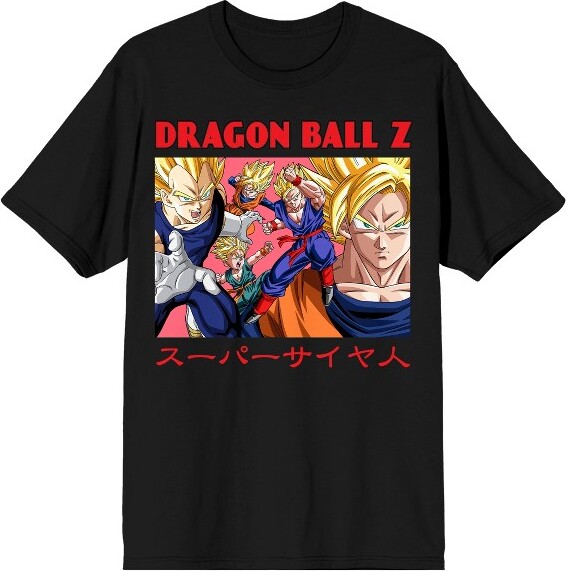 Dragon Ball Z DragonBallZSuperSaiyanGroupArtMen'sBlackT-shirt-XS