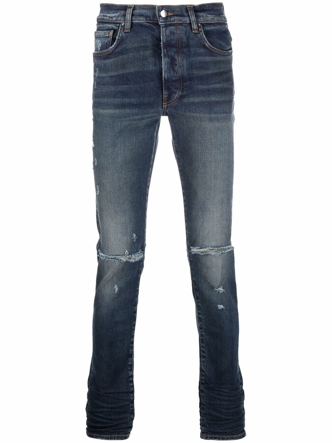 Amiri Faded-Effect Skinny Jeans - ShopStyle