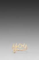 Thumbnail for your product : Jacquie Aiche You" Mini Knuckle Ring with 1cz