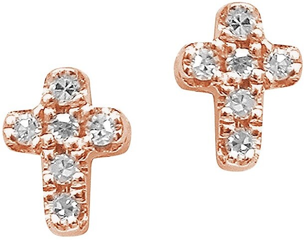 Diamond Cross Earrings | Shop the world's largest collection of 