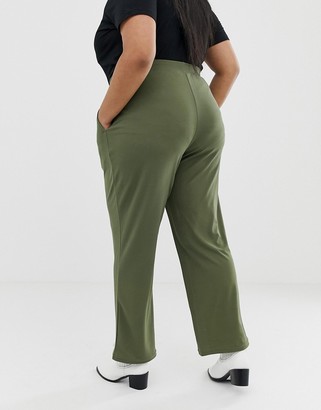 Junarose wideleg trousers in green