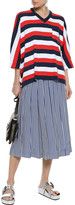 Thumbnail for your product : Sonia Rykiel Oversized Striped Cotton-jersey T-shirt