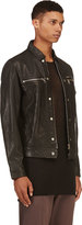 Thumbnail for your product : Diesel Black Washed Leather L-Bunmi Jacket