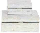 Thumbnail for your product : MOP Cole & Grey Wood 2 Piece Decorative Box Set