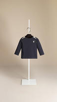 Thumbnail for your product : Burberry Long Sleeve Check Detail T-shirt