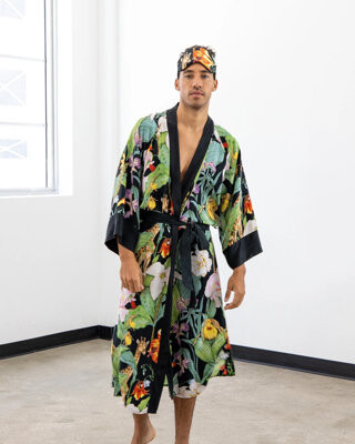 Bungalow Rose Men’s Kimono Robe Monroe