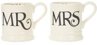 Emma Bridgewater Set of Two Mr. and Mrs. Mugs