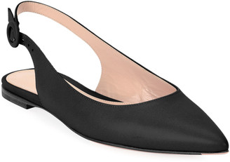 pointed toe slingback flats