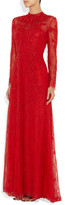 Thumbnail for your product : Valentino Embroidered lace gown