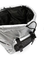 Thumbnail for your product : Armani Exchange Metallic-Effect Buckle-Fastening Backpack