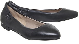 Office Flawless Softy Point Ballerina Flats Black Leather