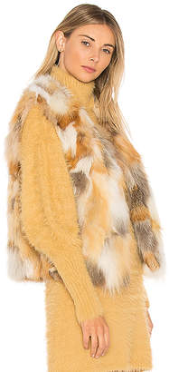 Adrienne Landau Natural Fox Vest
