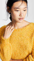 Thumbnail for your product : BB Dakota Shrug it Off Boucle Balloon Sleeve Sweater