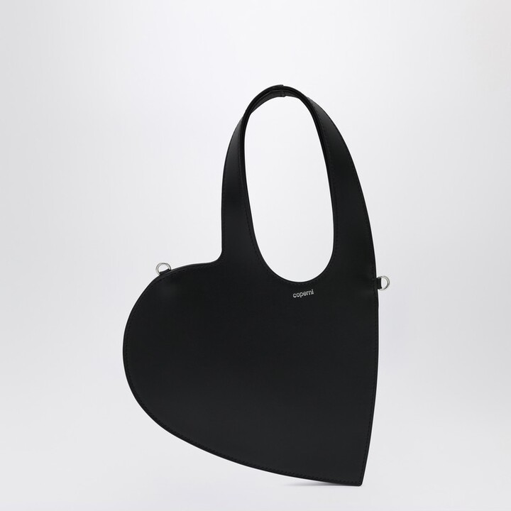 Coperni Mini Heart bag in black leather