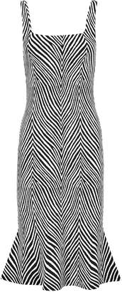 Ronny Kobo Shondra Zebra Knit Jacquard Dress