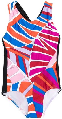 Emilio Pucci Kids Abstract-Print Swimsuit