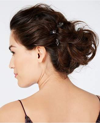 INC International Concepts Silver-Tone 3-Pc. Set Multi-Crystal Hair Pins, Created for Macy's