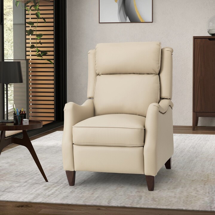 Gaston Genuine Leather Recliner with Nailhead Trims by HULALA HOME ShopStyle