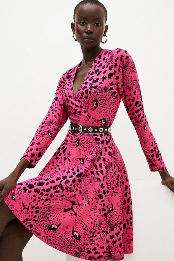 Wrap Dress Karen Millen Leopard Lace Dress Karen Millen Leopard
