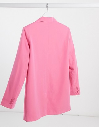 NA-KD oversized blazer in pink